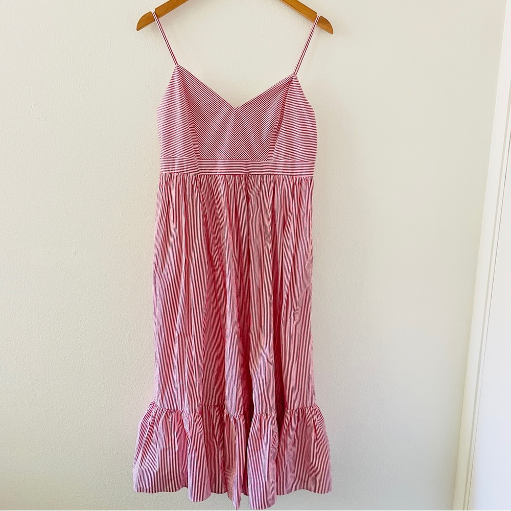 J. Crew Pink Striped Midi Sundress - Picture 2 of 13